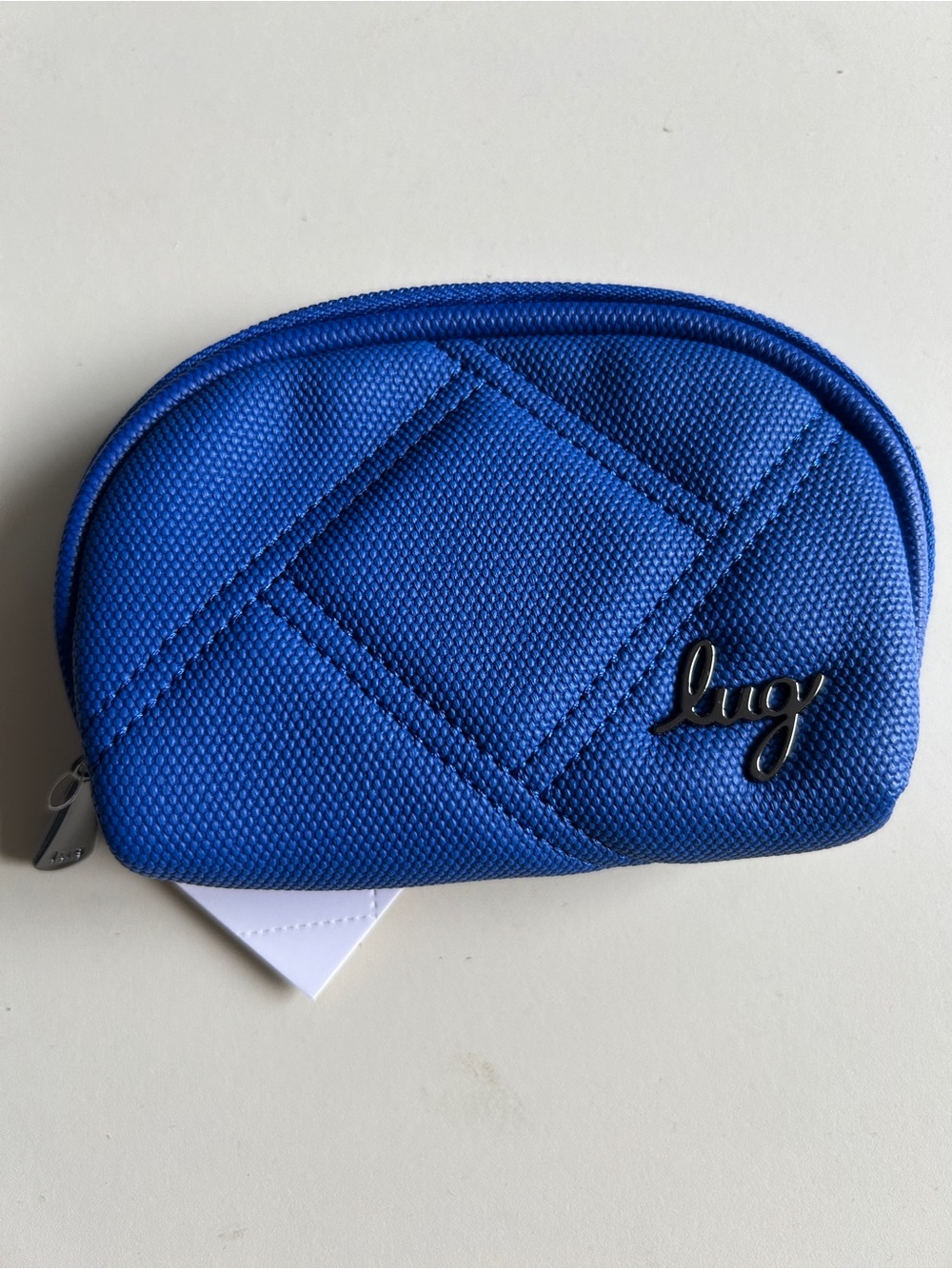 LUG VL STASH NATTE LUXE RFID POUCH SAPPHIRE BLUE NWT